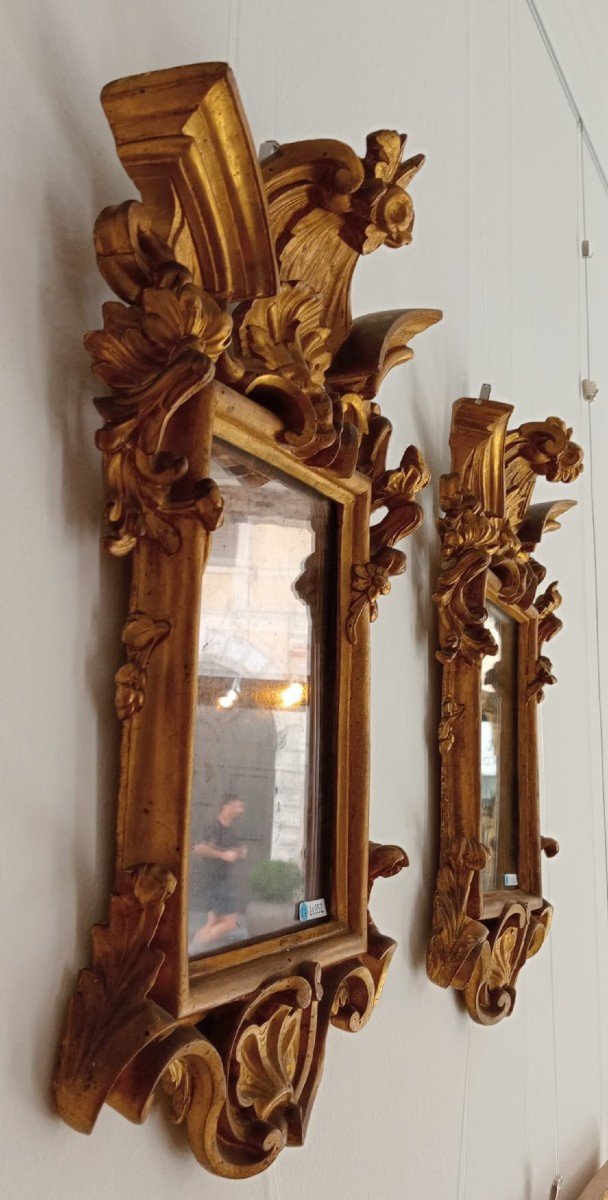 Coppia di specchiere Barocco-Romano-photo-1