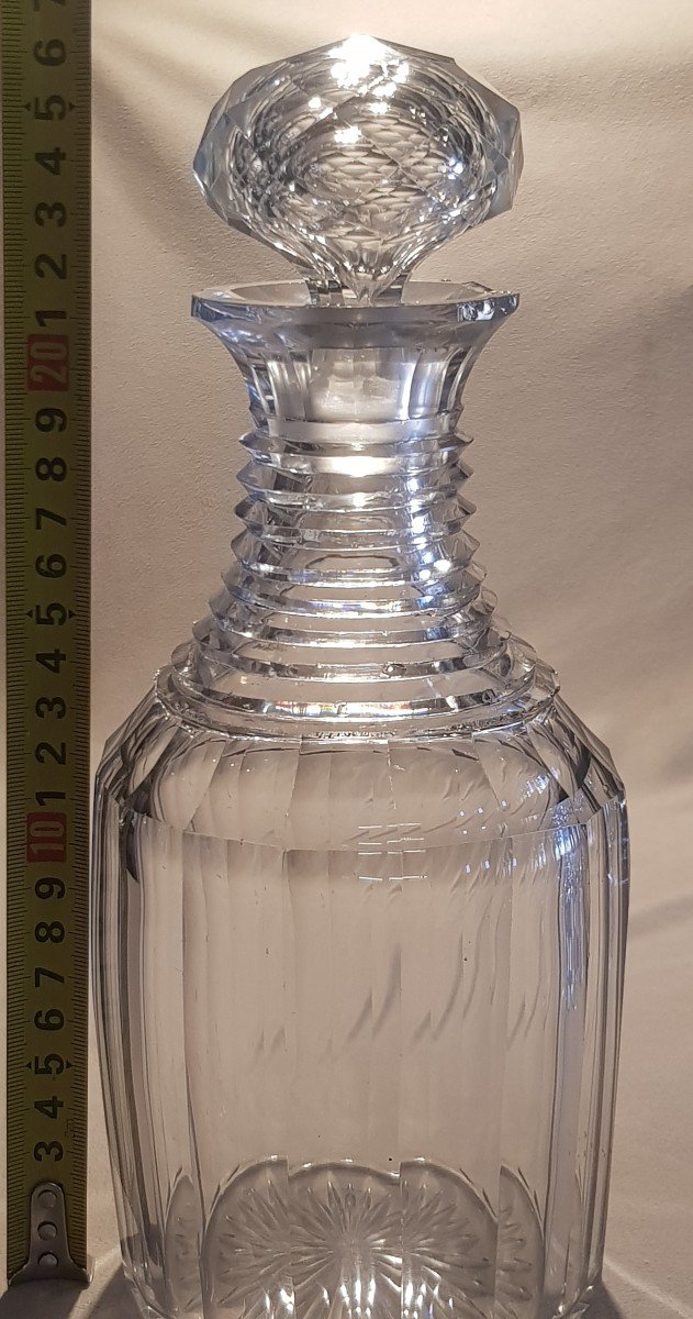 Antica bottiglia decanter In Cristallo Molato Regency-photo-5