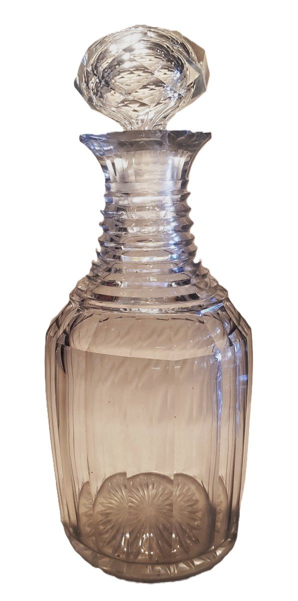 Antica bottiglia decanter In Cristallo Molato Regency