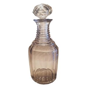 Antica bottiglia decanter In Cristallo Molato Regency