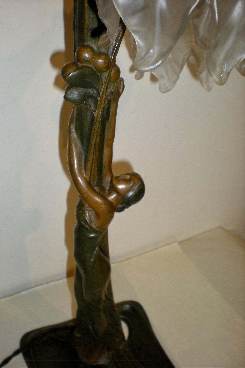 Lampada/ scultura art nouveau P. Tereszczuk-photo-4