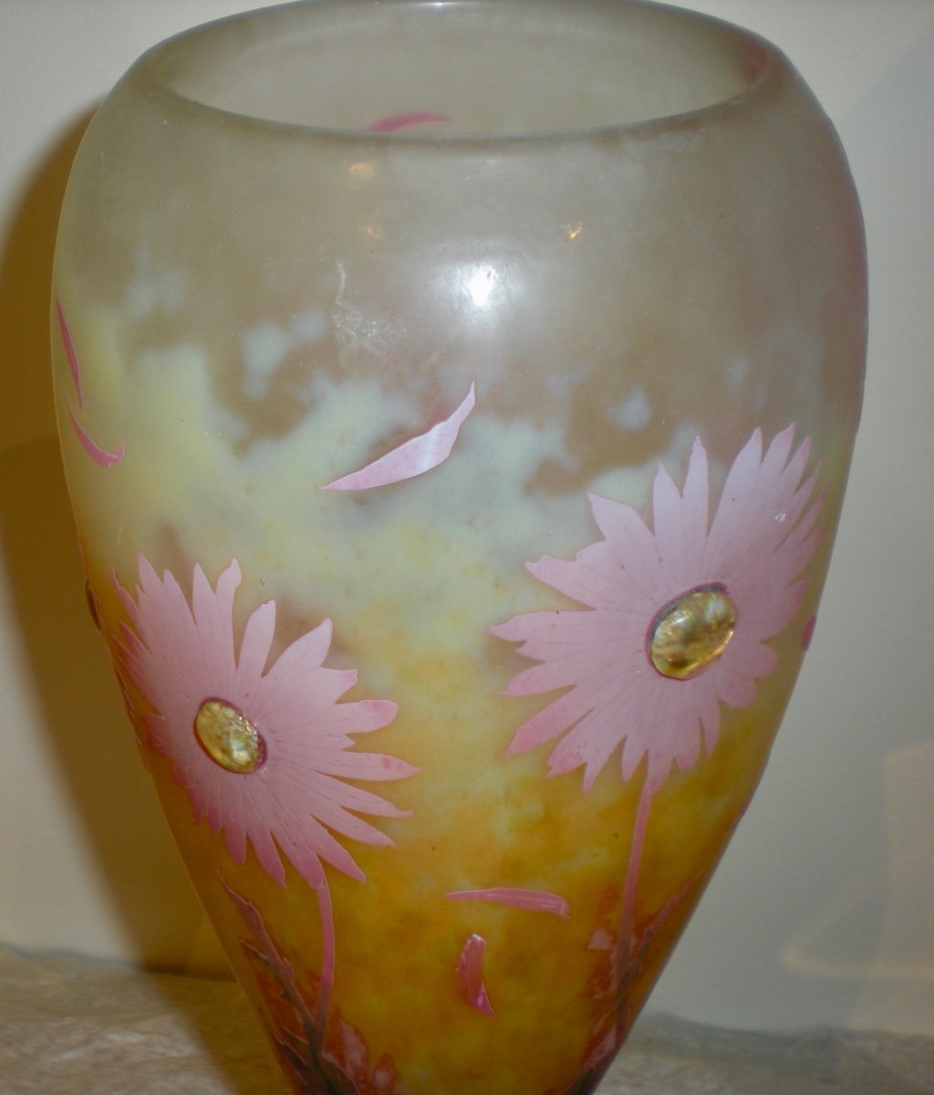 Margherite- Vaso art nouveau Daum Nancy-photo-3