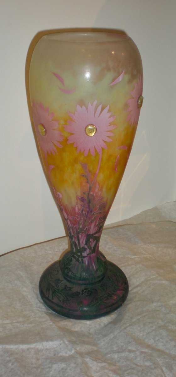 Margherite- Vaso art nouveau Daum Nancy-photo-4