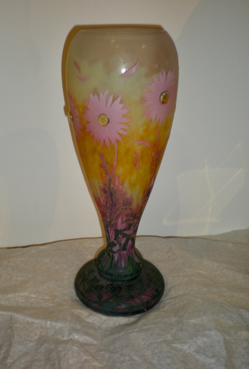 Margherite- Vaso art nouveau Daum Nancy-photo-2