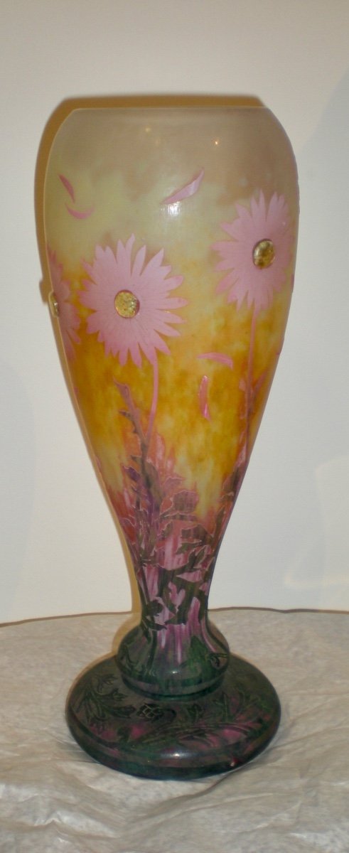 Margherite- Vaso art nouveau Daum Nancy