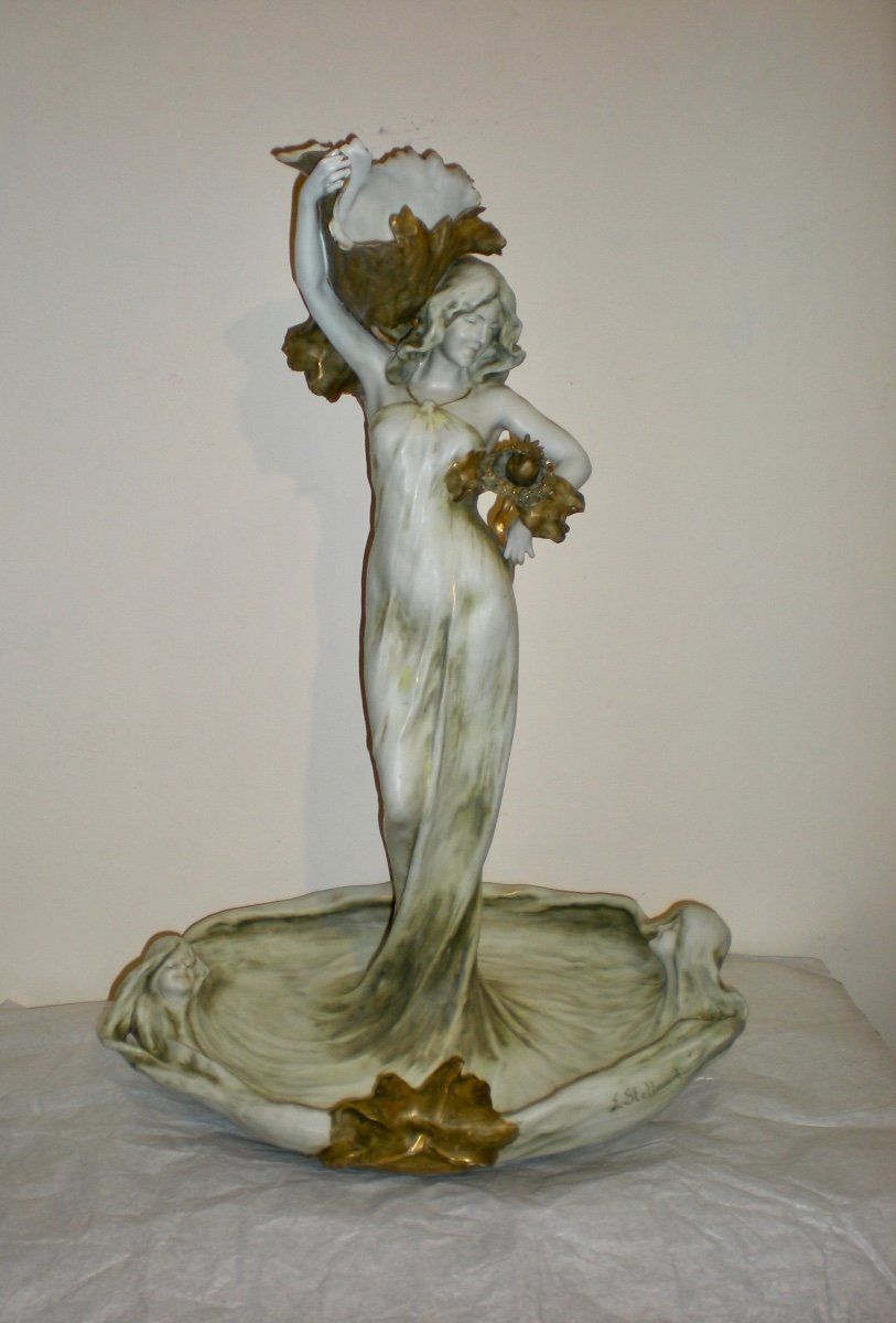 The poppy sculpture- Scultura/vide poches art nouveau Amphora-photo-2