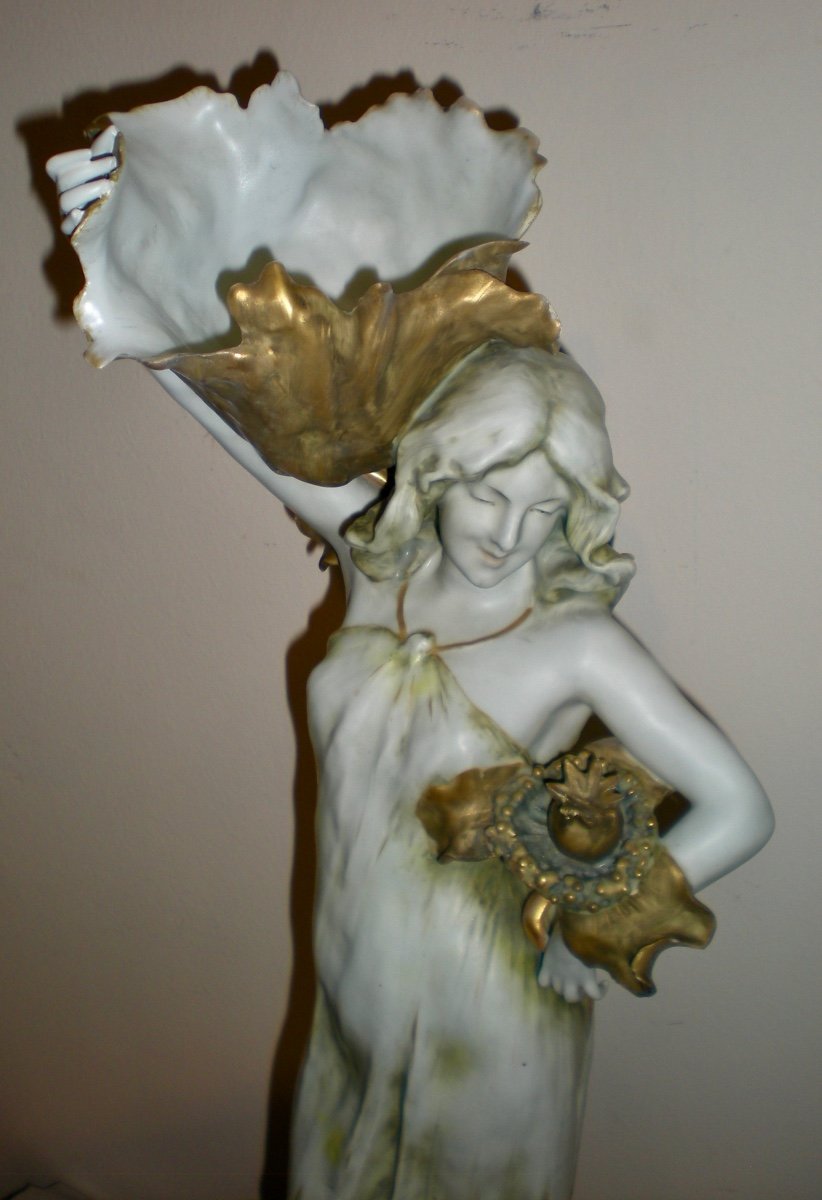 The poppy sculpture- Scultura/vide poches art nouveau Amphora-photo-3