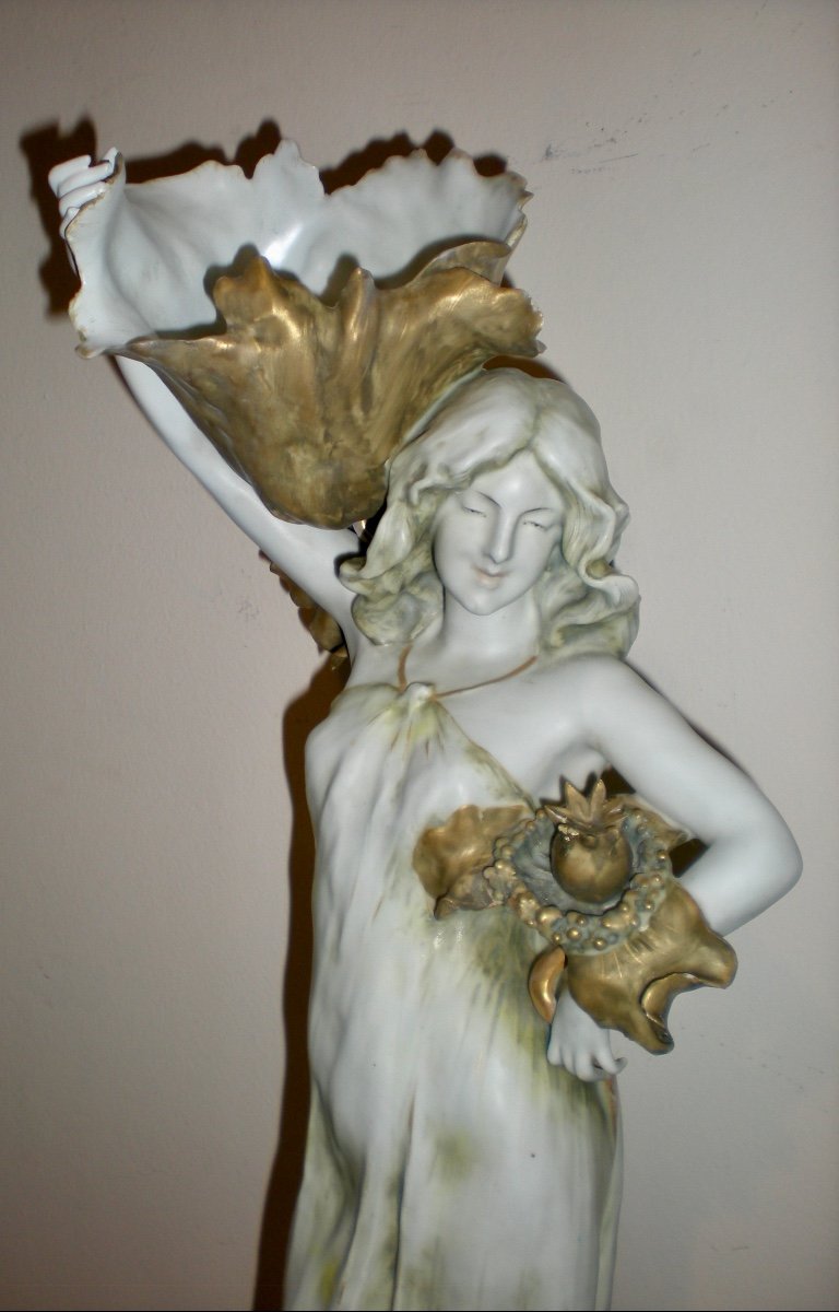 The poppy sculpture- Scultura/vide poches art nouveau Amphora-photo-4