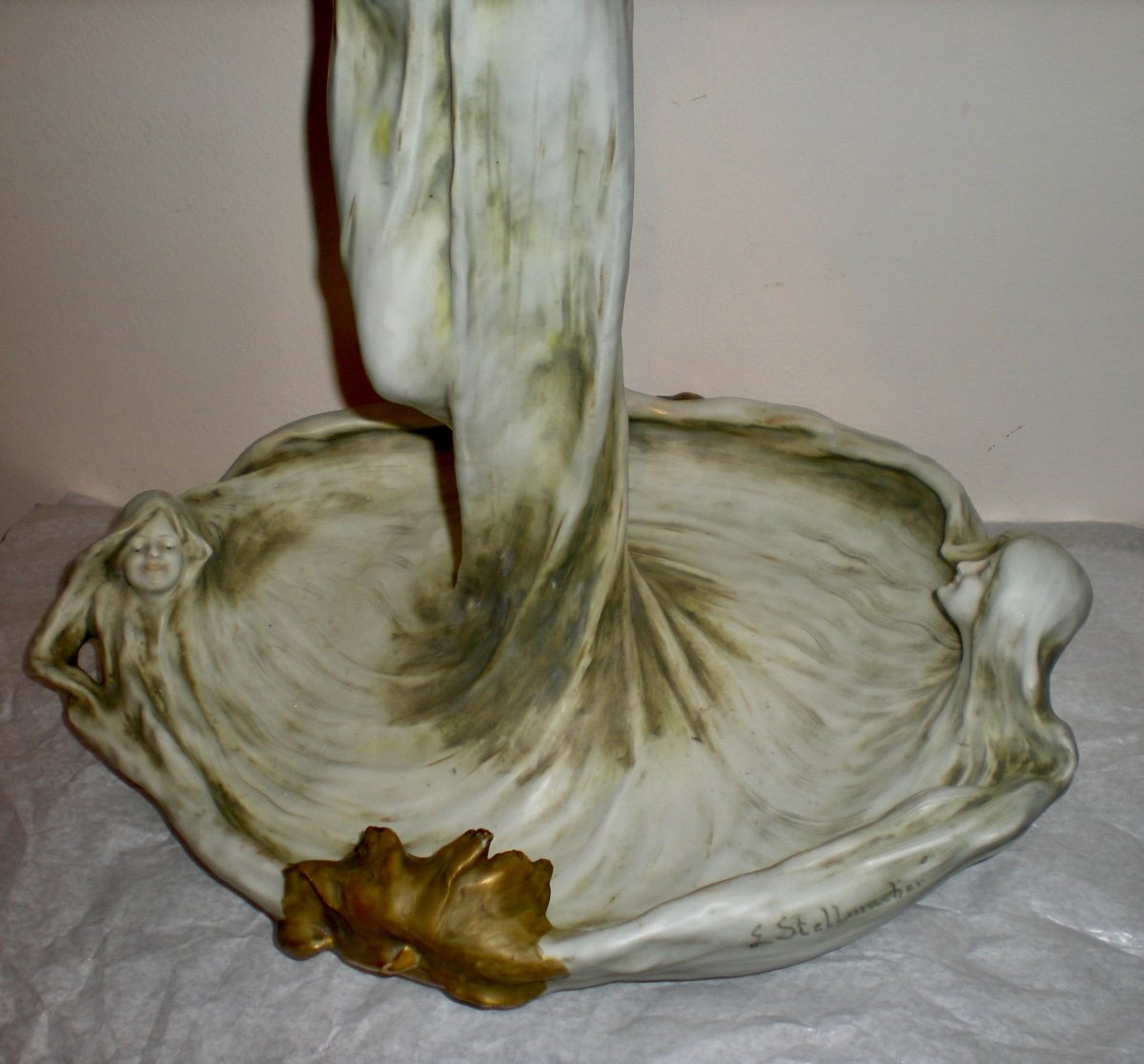 The poppy sculpture- Scultura/vide poches art nouveau Amphora-photo-2