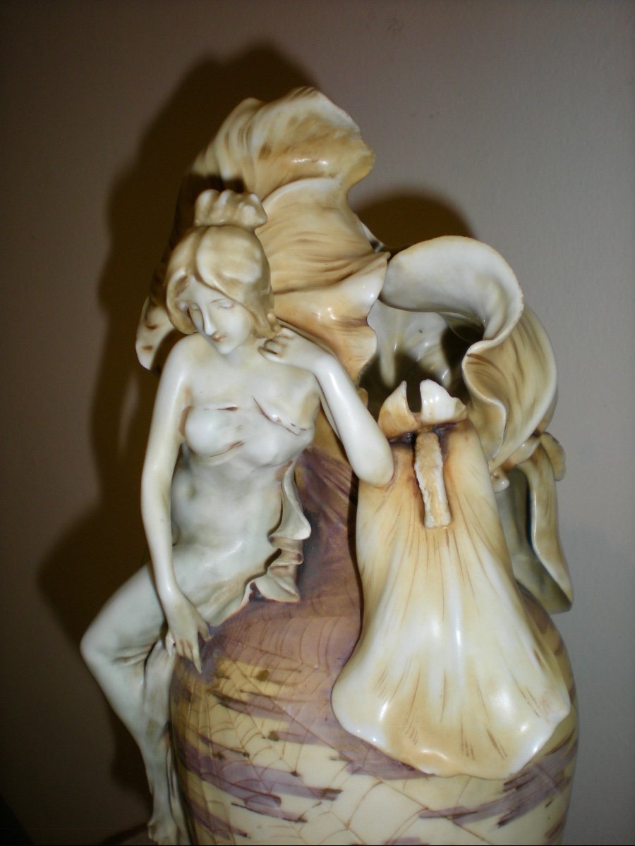 Iris- Vaso art nouveau Amphora-photo-3