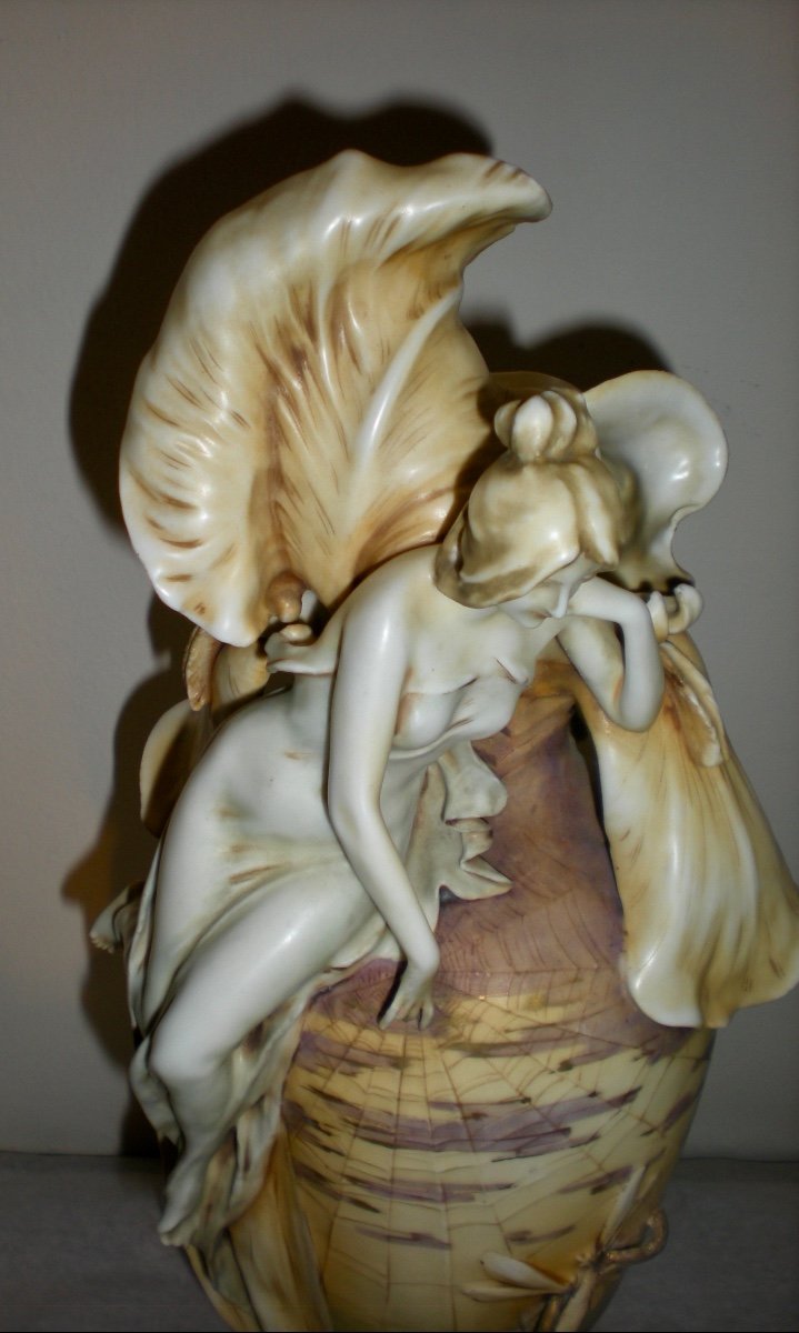 Iris- Vaso art nouveau Amphora-photo-4