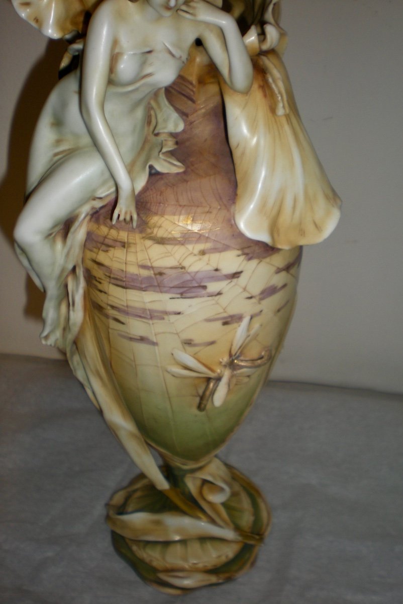 Iris- Vaso art nouveau Amphora-photo-2