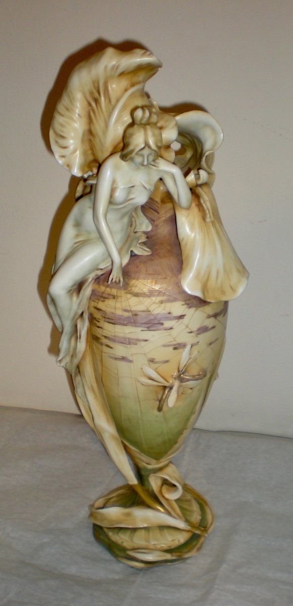 Iris- Vaso art nouveau Amphora-photo-3