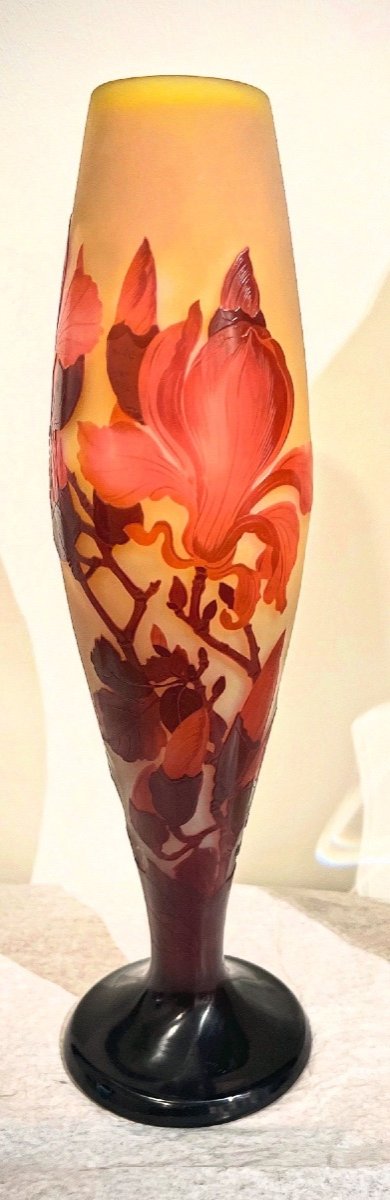 Magnolia - Vaso art nouveau Gallè 