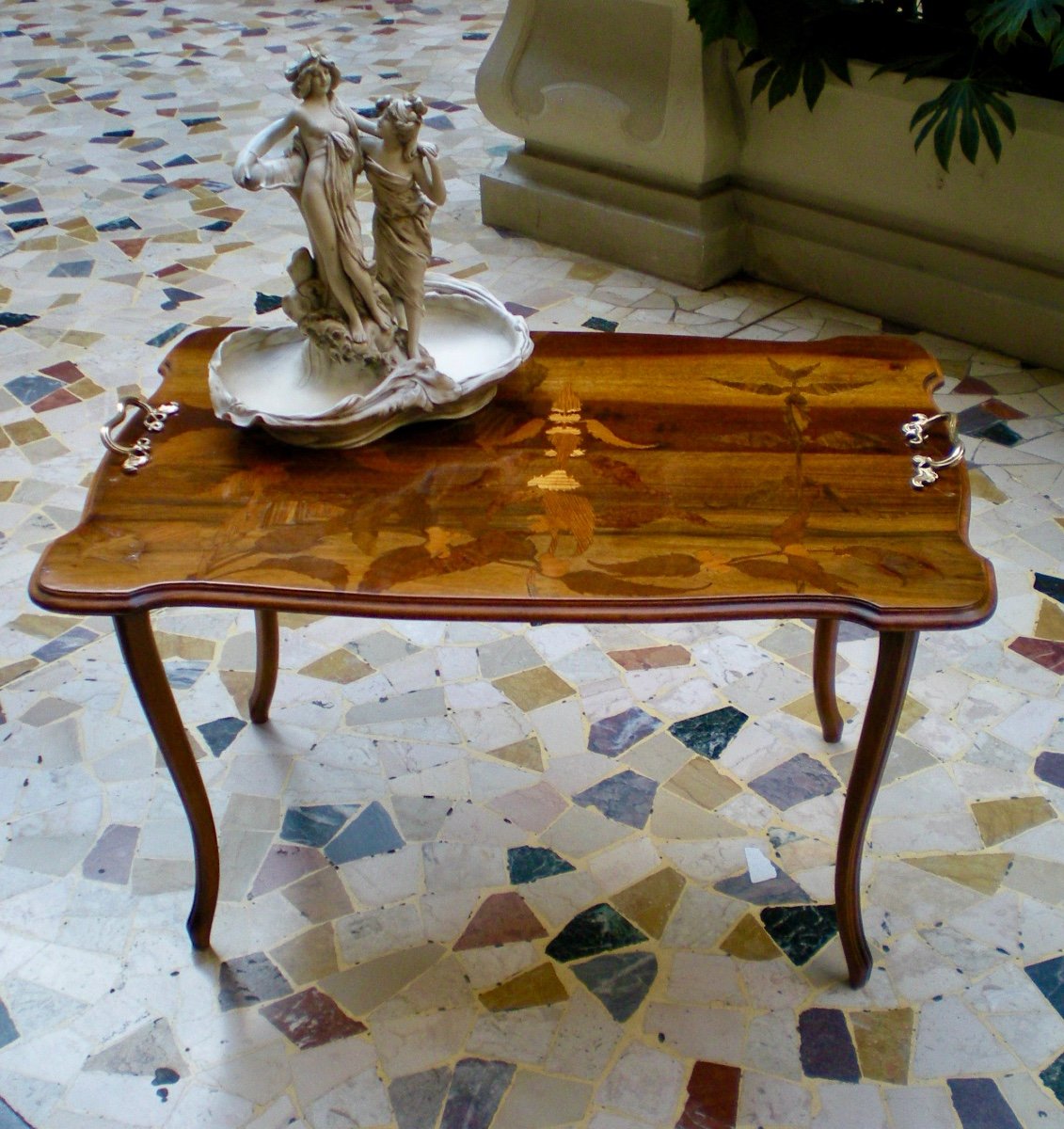 Coffee table art nouveau-photo-2