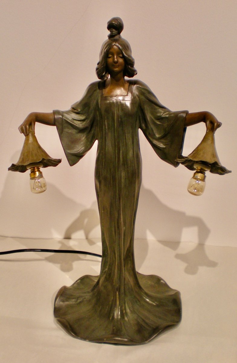 Liserons- Lampada/scultura art nouveau Julien Caussé