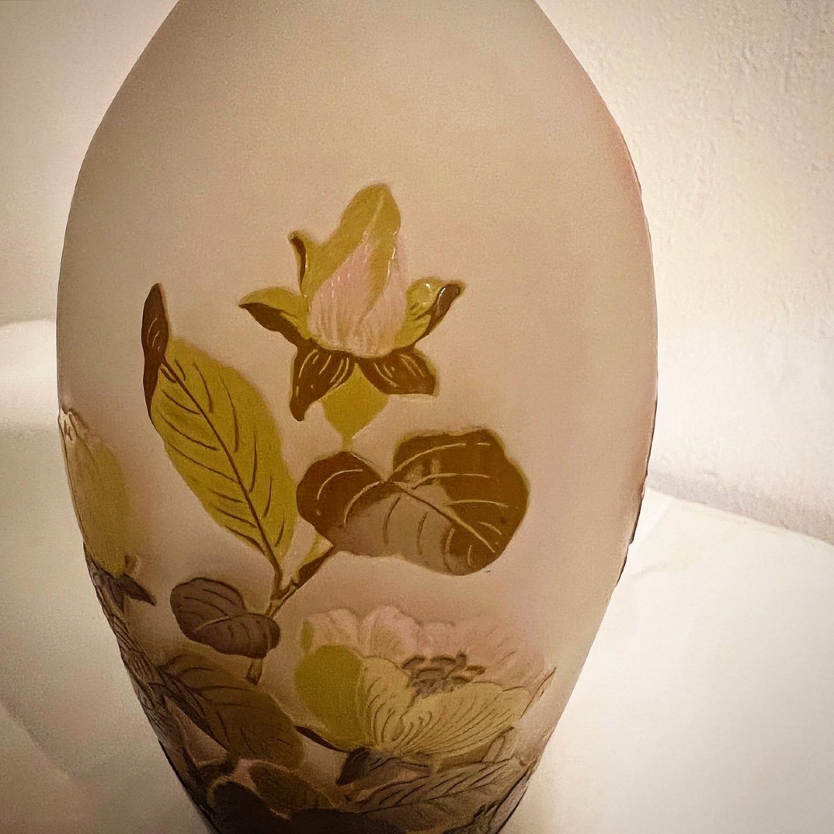 églantines - Vase Art Nouveau Gallé-photo-3