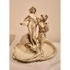 Amiche- Scultura /vide poches art nouveau Royal Dux