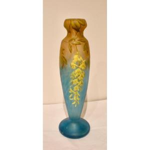 Maggiociondolo- Vaso art nouveau Daum Nancy