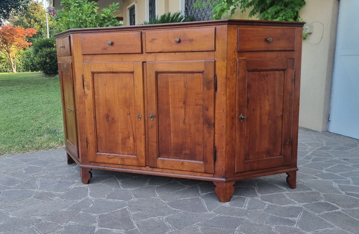 Credenza Scantonata del 1800 Veneta in Ciliegio-photo-2