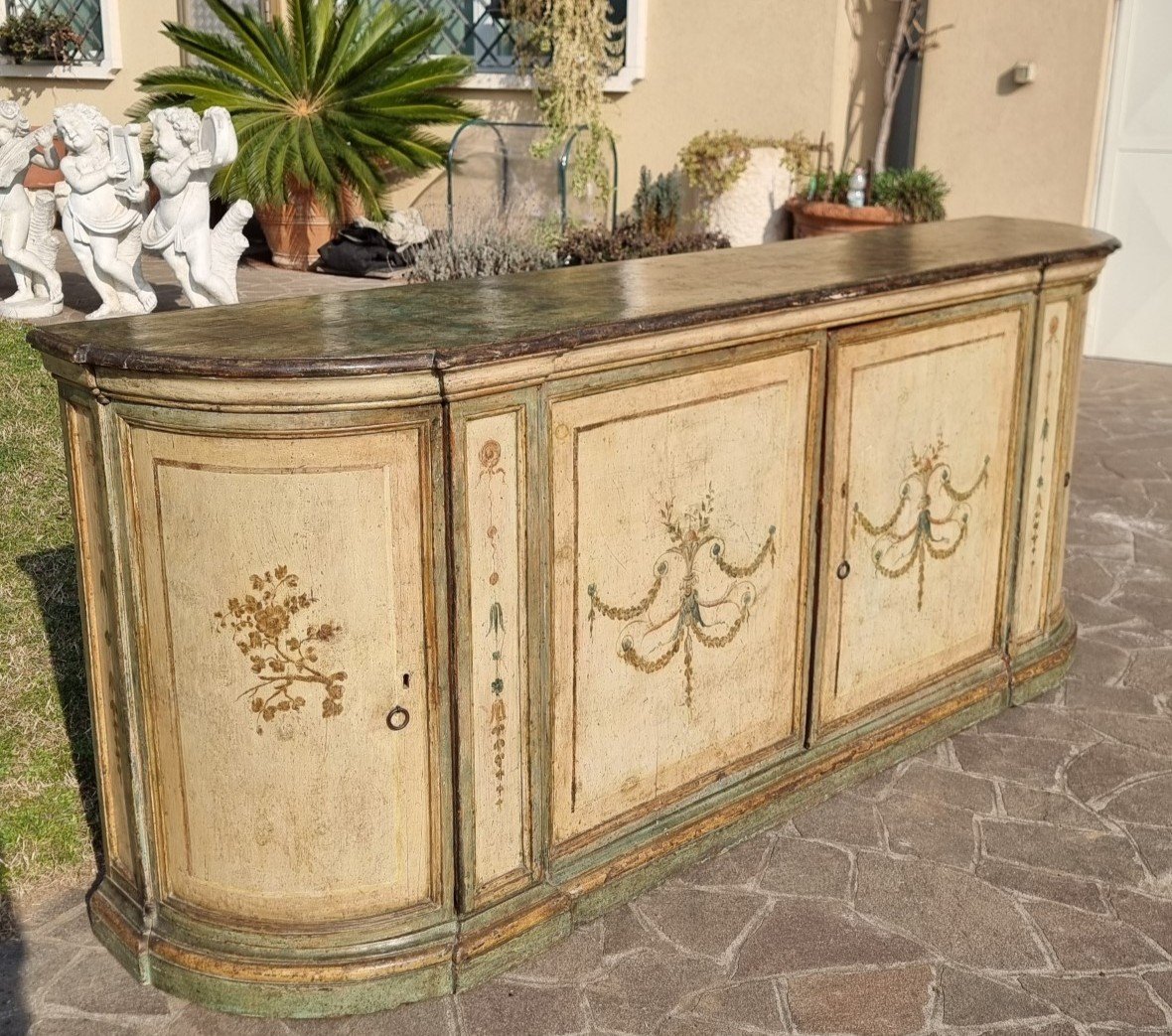 Credenza laccata veronese di primo 700 originale non replica! Alta qualità-photo-2