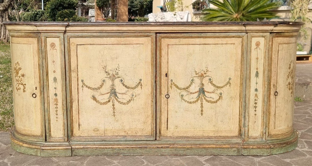 Credenza laccata veronese di primo 700 originale non replica! Alta qualità-photo-4