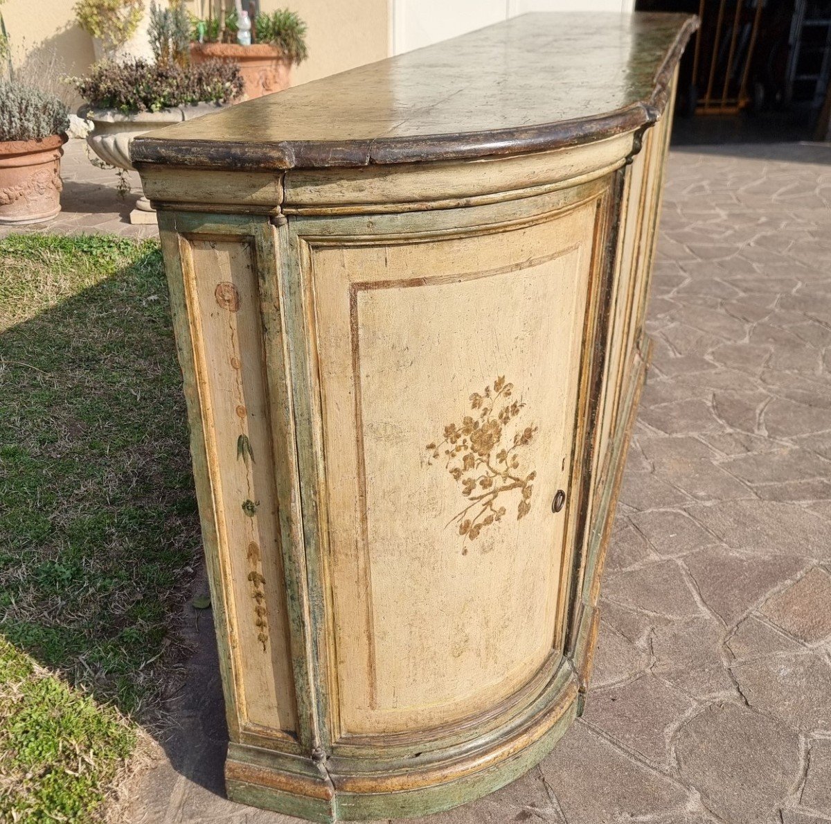 Credenza laccata veronese di primo 700 originale non replica! Alta qualità-photo-5