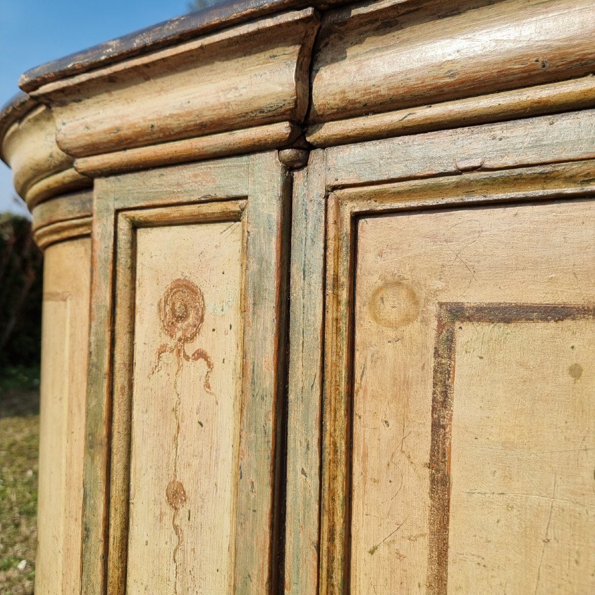 Credenza laccata veronese di primo 700 originale non replica! Alta qualità-photo-7