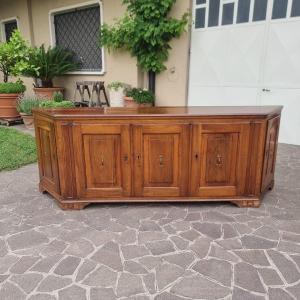 Credenza Scantonata del 700 Bolognese in Noce