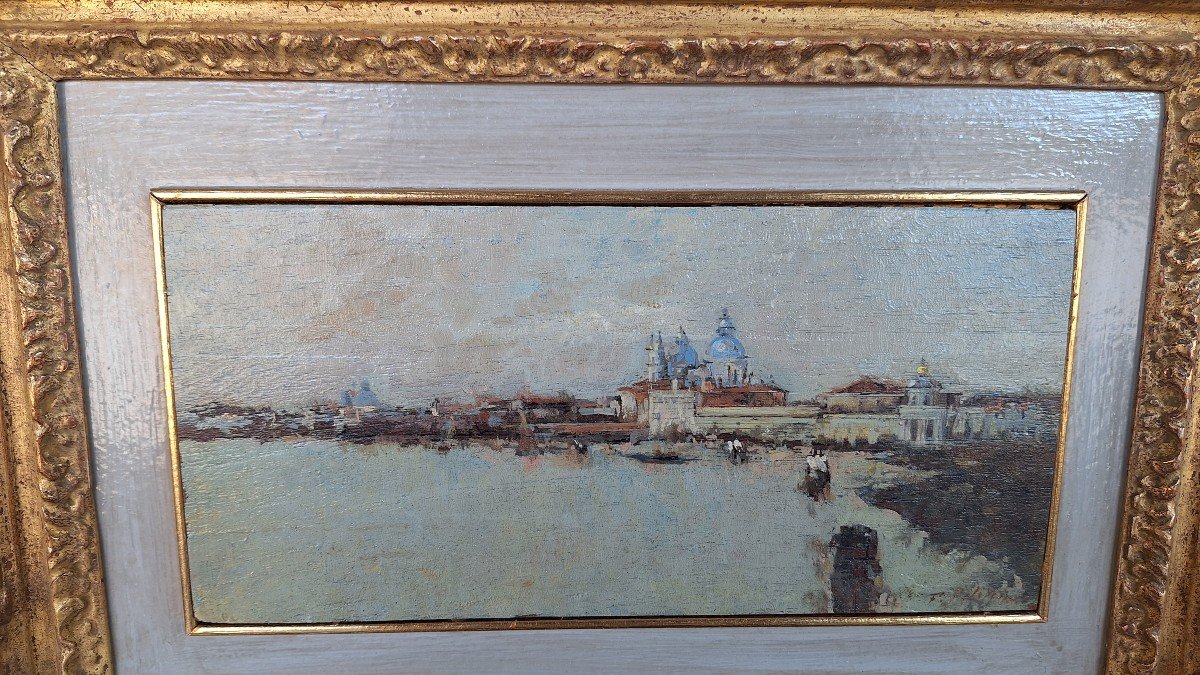 Francesco Filippini "Veduta di Venezia con la Dogana e la Chiesa della Salute"-photo-3