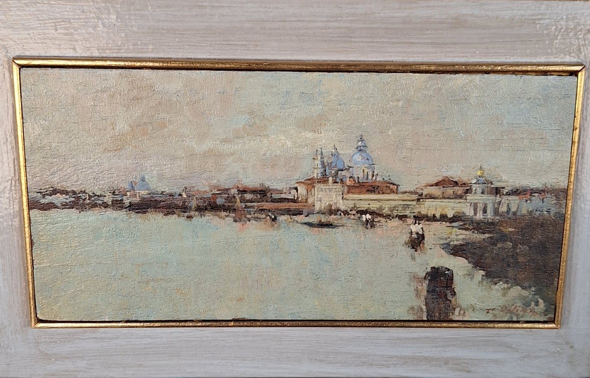 Francesco Filippini "Veduta di Venezia con la Dogana e la Chiesa della Salute"-photo-4