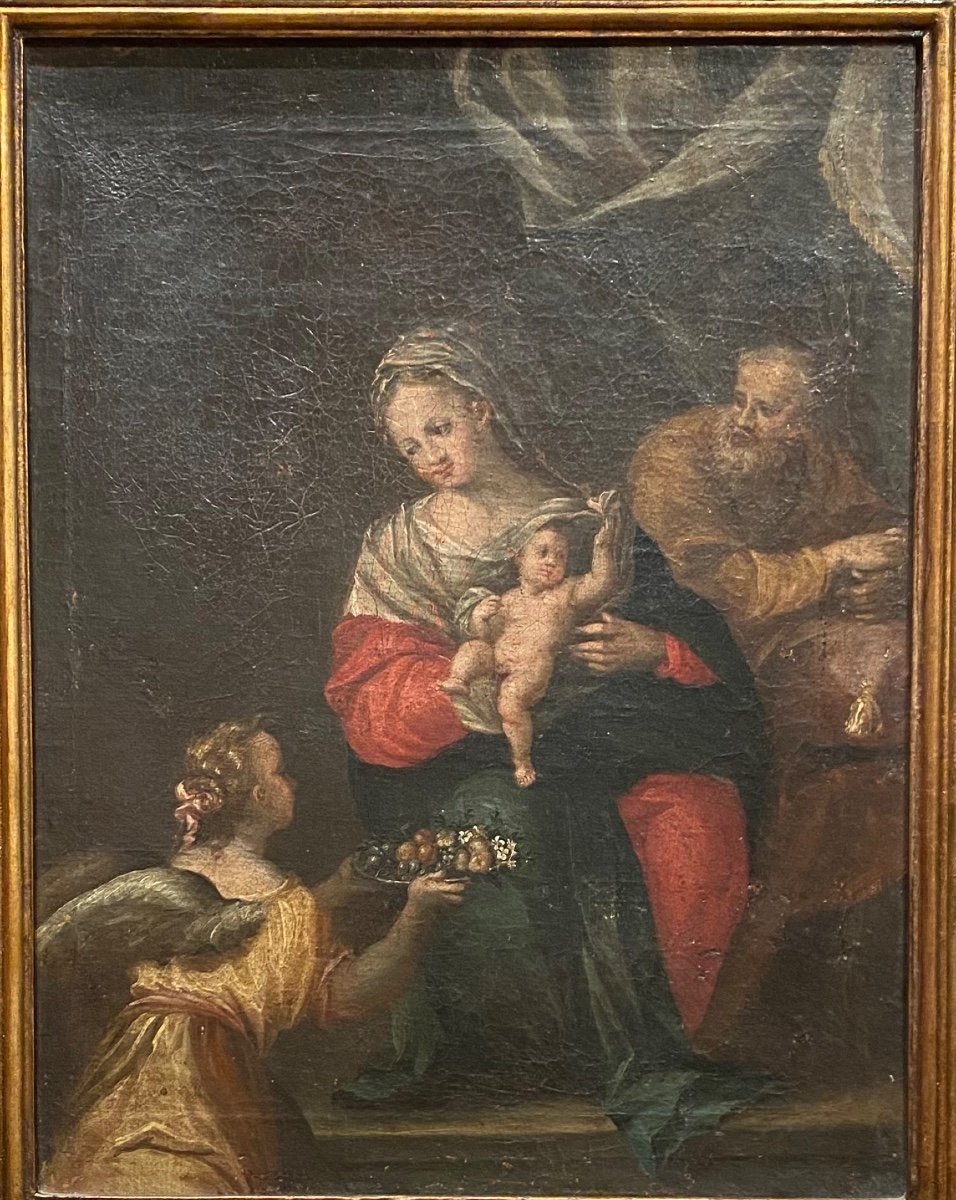 Sacra Famiglia, Hans von Aachen (Cologne 1552 - Prague 1625) cercle de