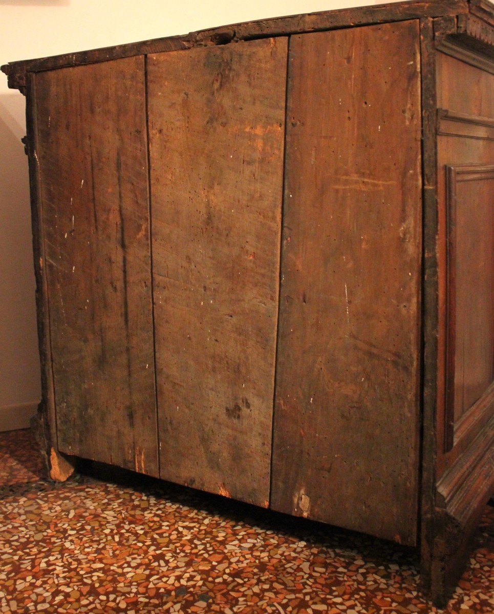 Credenza in noce scolpito, tardo rinascimento toscano fine XVI sec.-photo-6