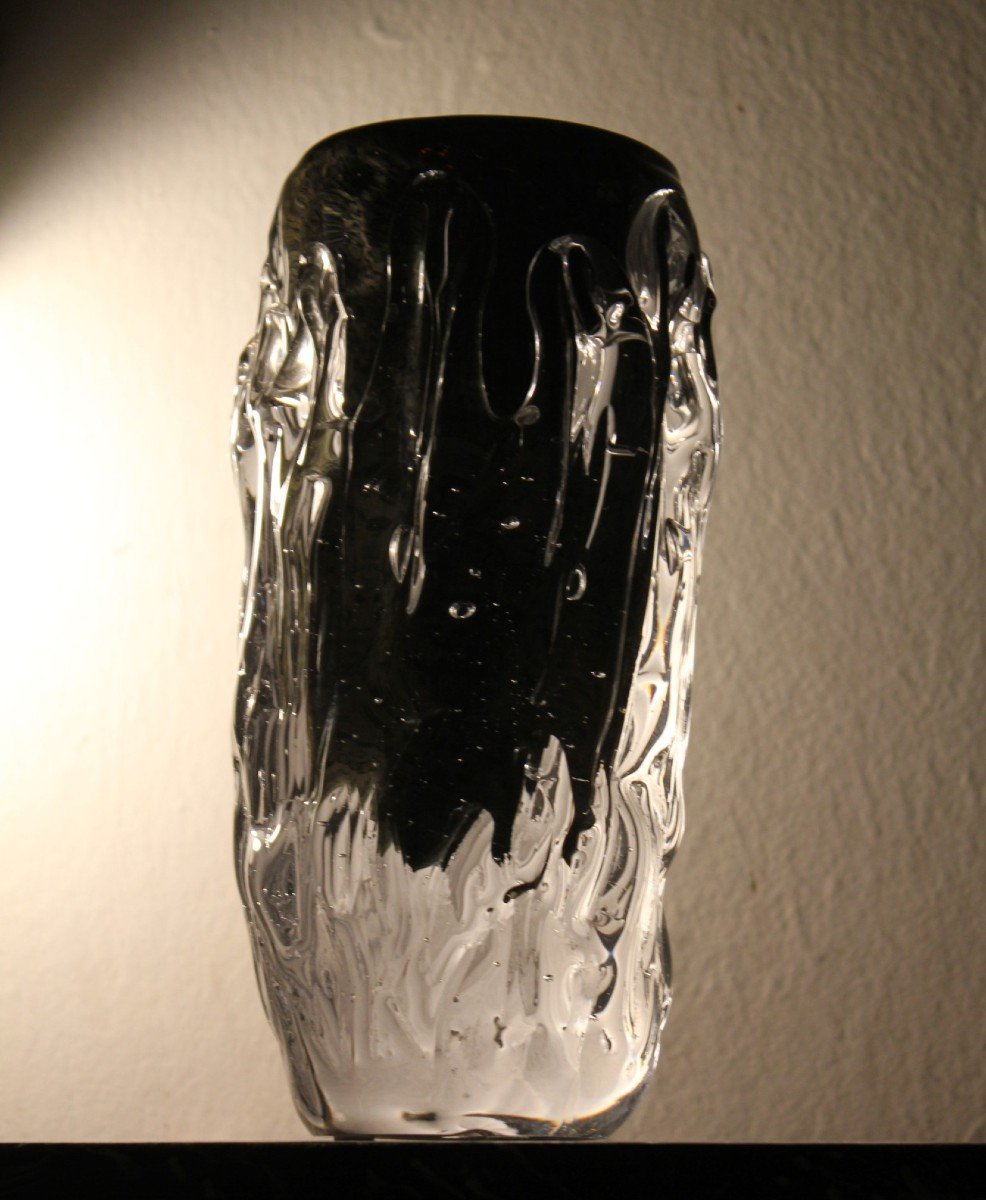 Seguso Murano Vaso in vetro sommerso