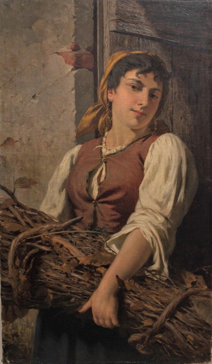 "Contadinella", Luigi Bianchi (1827-1914).