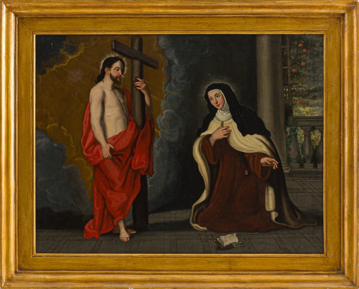 “Il miracolo di Santa Teresa” olio su tela.