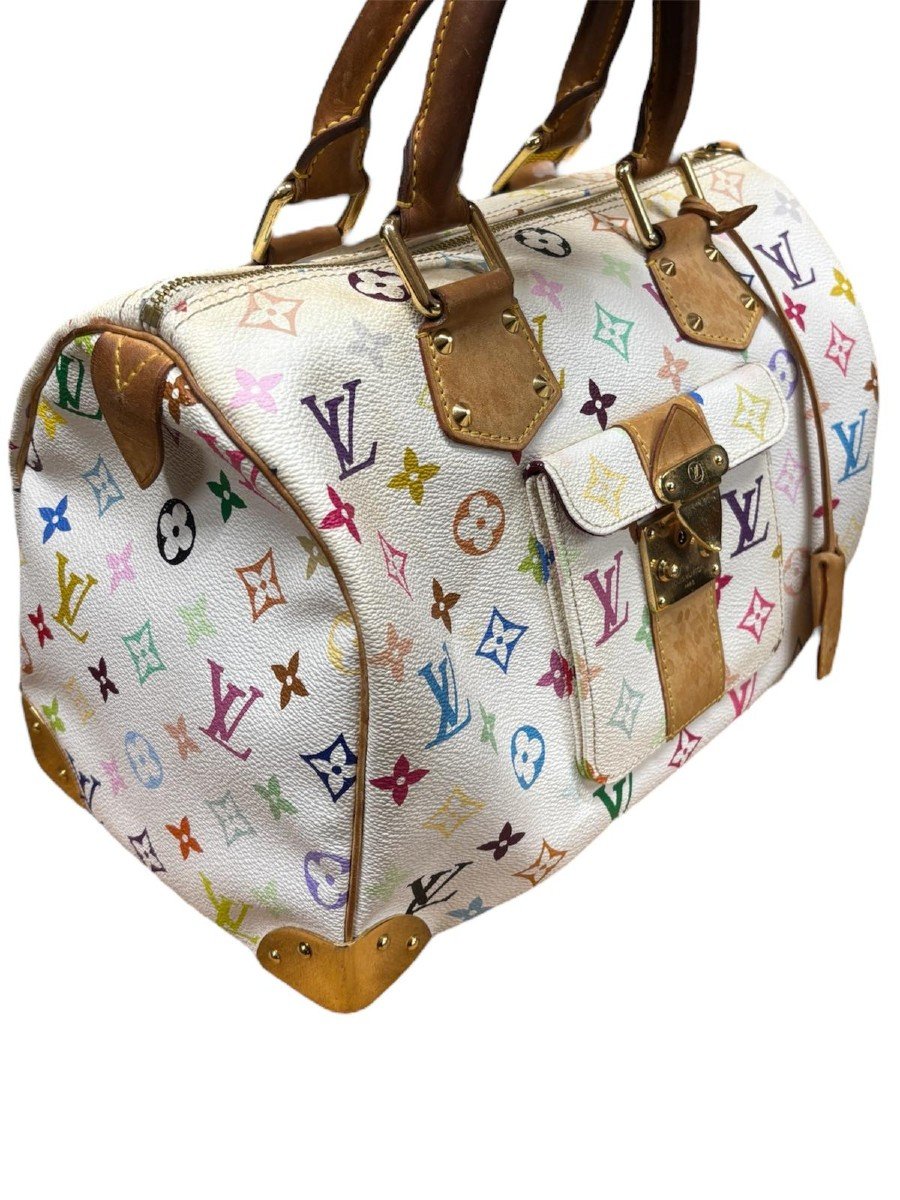 Sublime speedy 30 firmata dalla collaborazione tra Louis Vuitton e Takashi Murakami.-photo-4