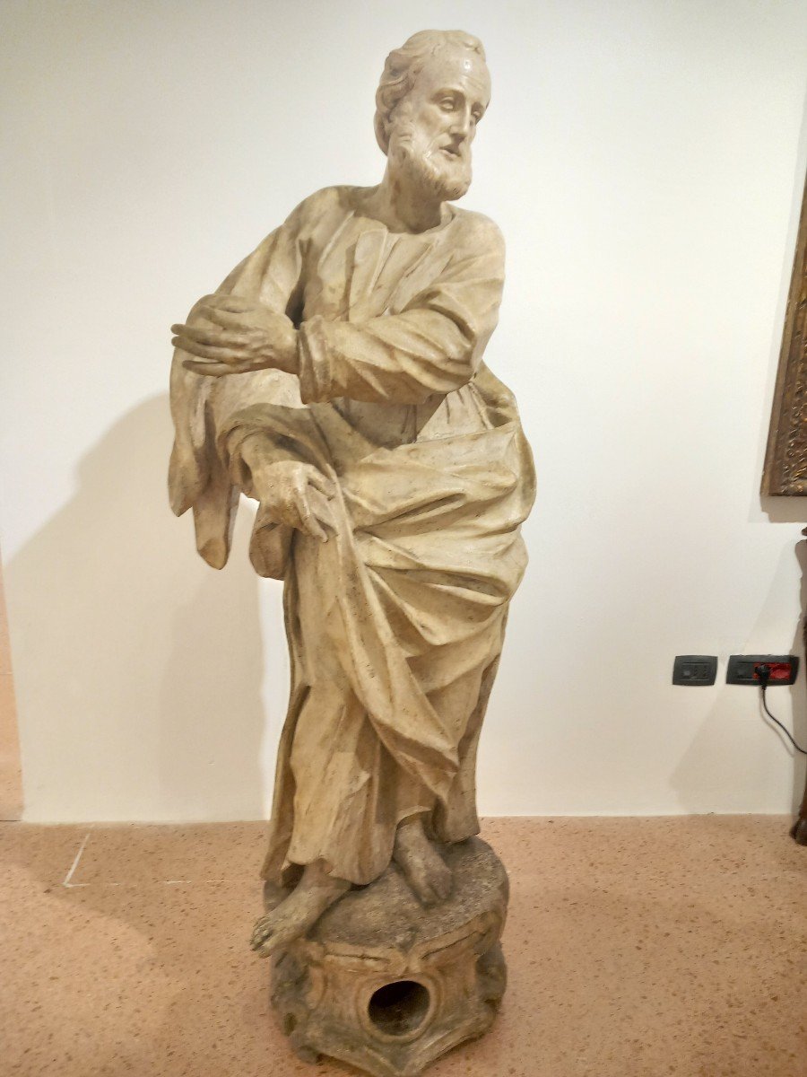 Coppia di statue in legano, ' fine '500, Venezia