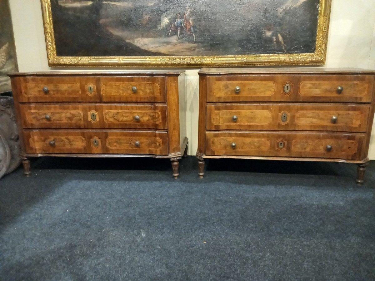 Two Louis XVI chests of drawers