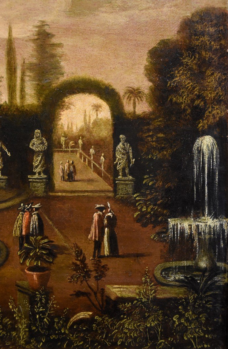 Giardino all’italiana di una villa, Isaac de Moucheron (Amsterdam 1667 - 1744)-photo-4