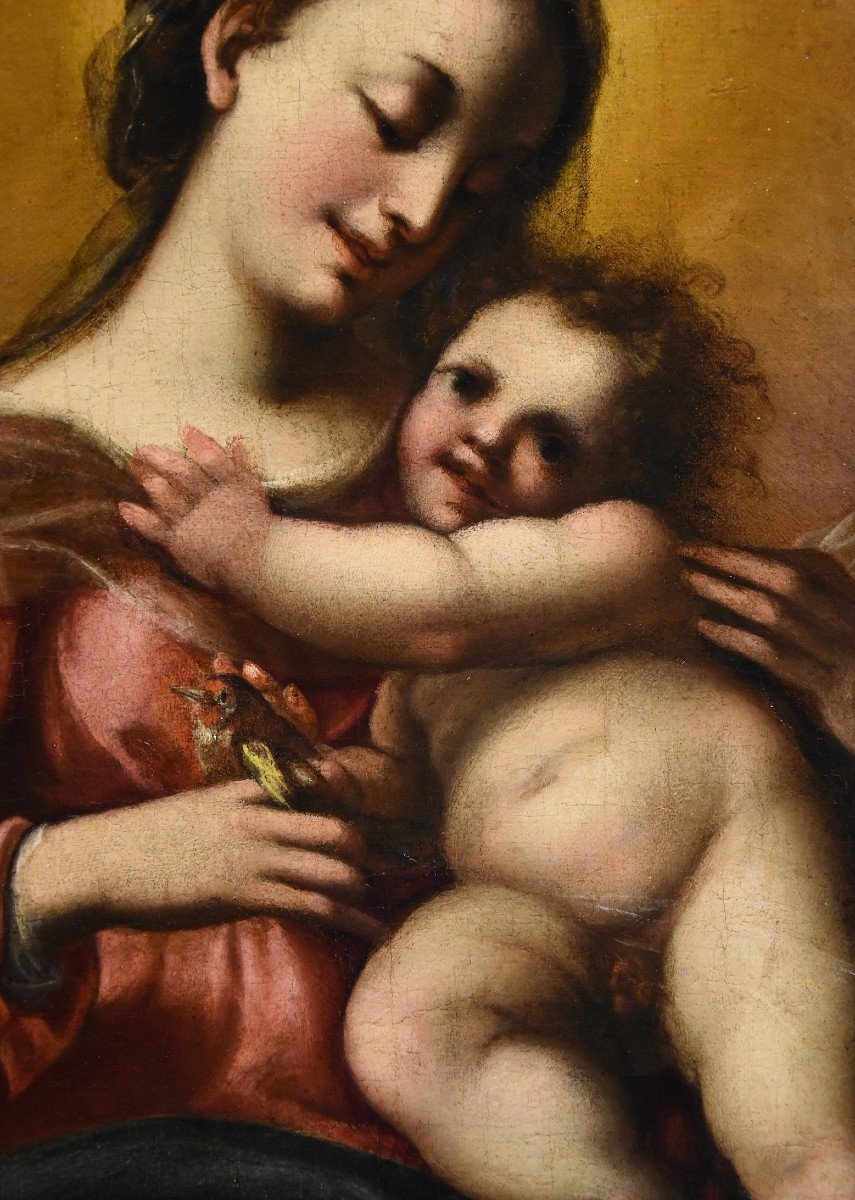 Jacopo Confortini (Firenze 1602-1672), Madonna con Bambino e due angeli-photo-3