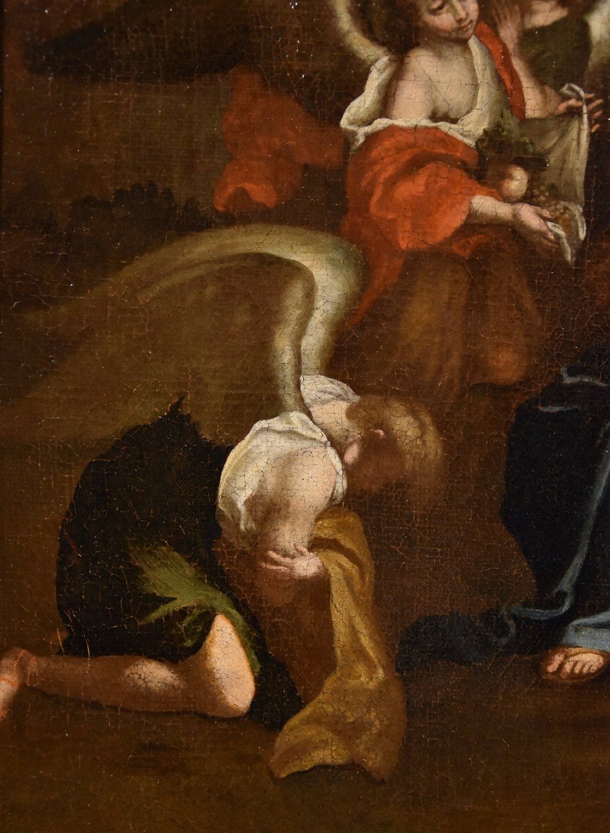Cristo circondato dagli angeli nel deserto, Cerchia di Pietro da Cortona-photo-4