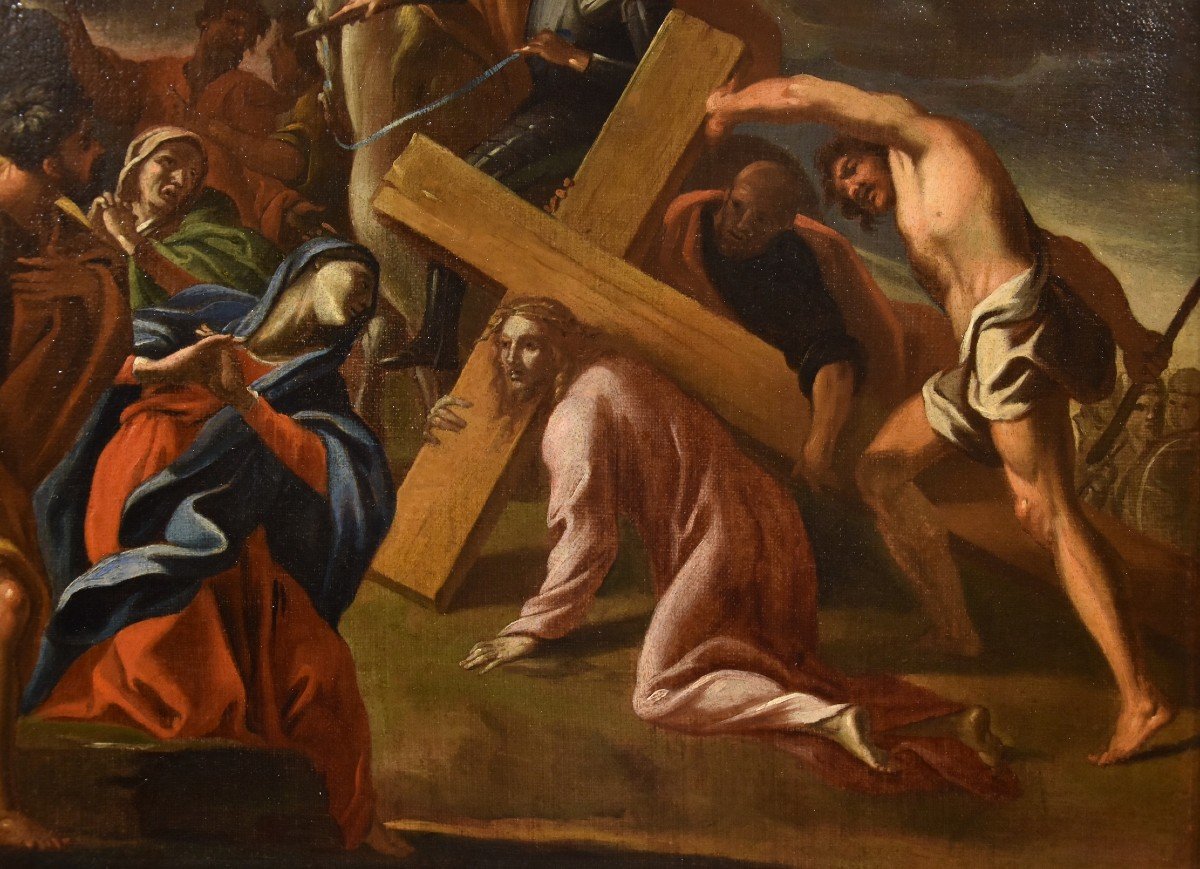 La salita al Calvario, Giovanni Lanfranco (Terenzo, 1582 - Roma, 1647) cerchia-photo-4