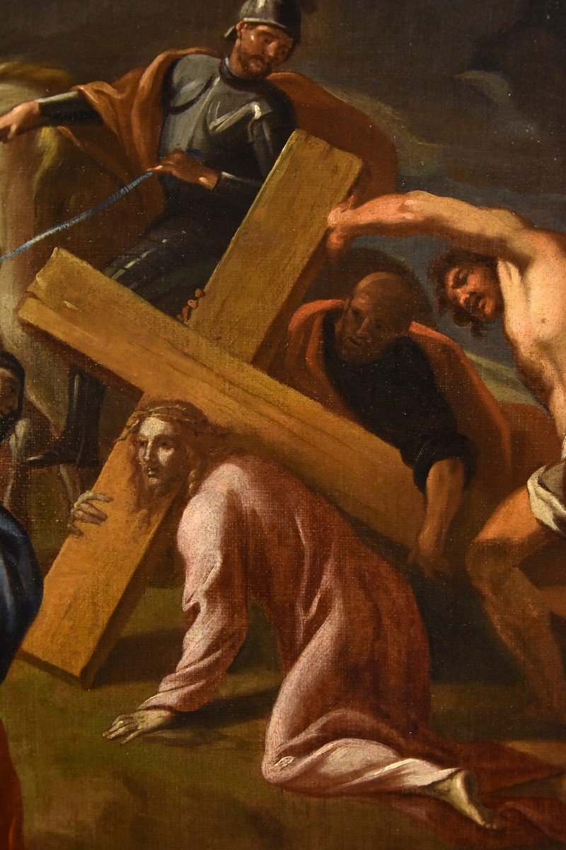 La salita al Calvario, Giovanni Lanfranco (Terenzo, 1582 - Roma, 1647) cerchia-photo-7