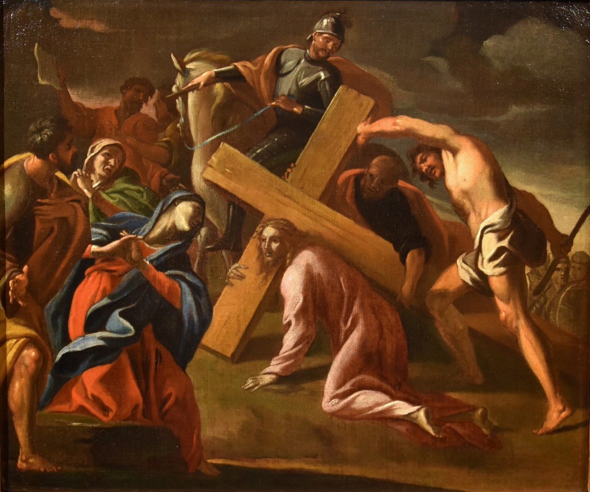 La salita al Calvario, Giovanni Lanfranco (Terenzo, 1582 - Roma, 1647) cerchia