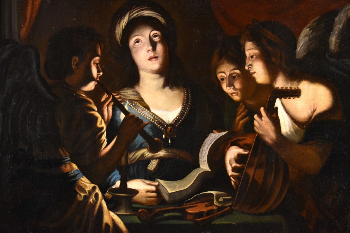 Santa Cecilia e il concerto degli Angeli, Gerard Seghers (Anversa, 1591 – 1651) bottega-photo-2