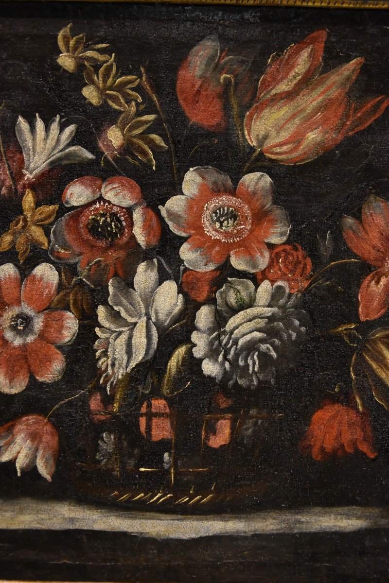 Coppia di nature morte di fiori, Josè de Arellano (Madrid, 1653 - c. 1714) attribuibile-photo-5