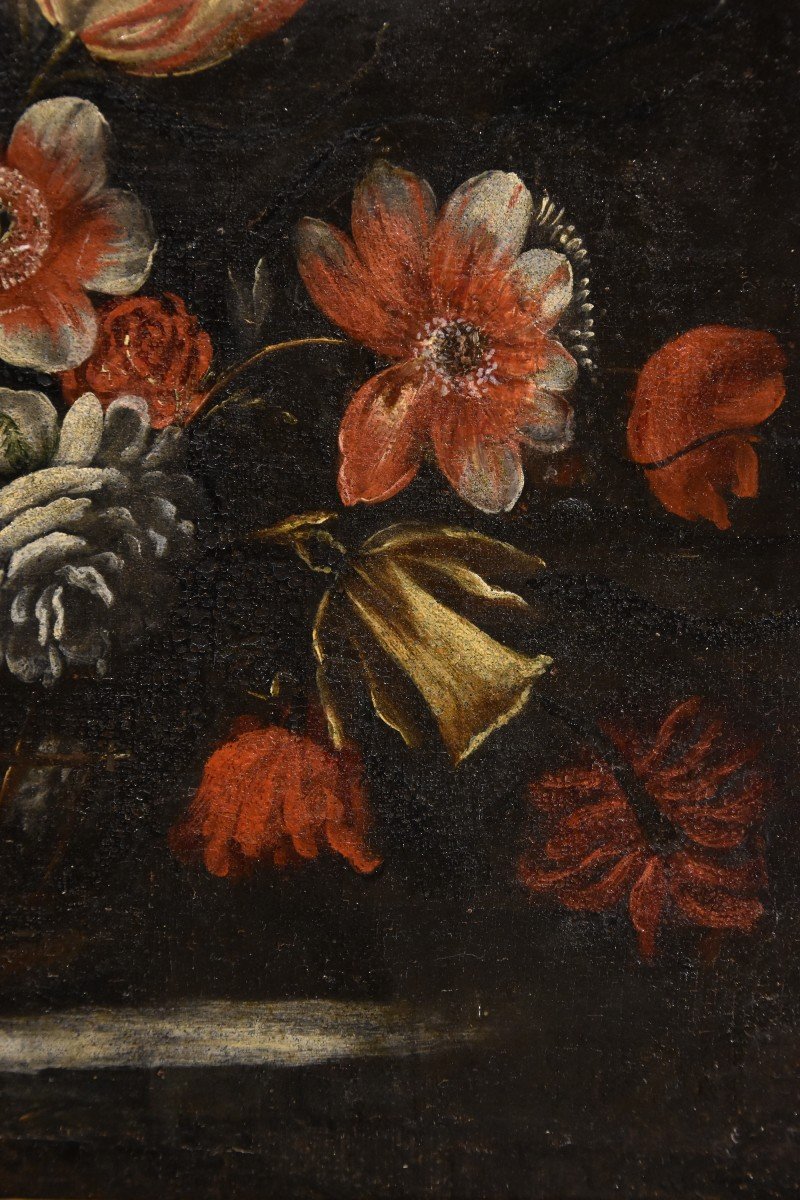 Coppia di nature morte di fiori, Josè de Arellano (Madrid, 1653 - c. 1714) attribuibile-photo-6