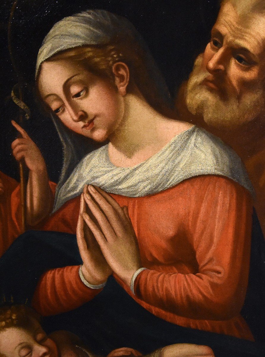 Sacra Famiglia con San Giovannino, Giovanni Battista Ramenghi (Bologna, 1521 – 1601) cerchia-photo-2