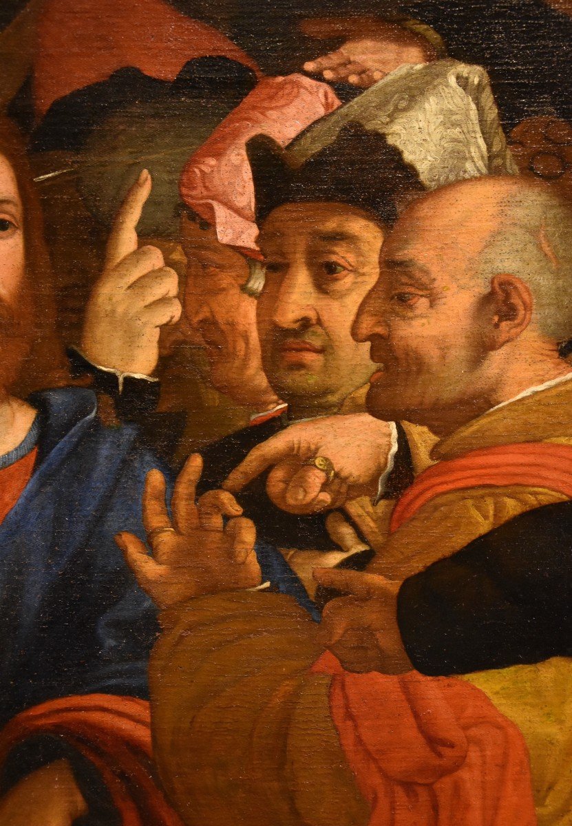 Cristo e l’Adultera, Bottega di Lorenzo Lotto (Venezia, 1480 – Loreto, 1556/1557)-photo-1